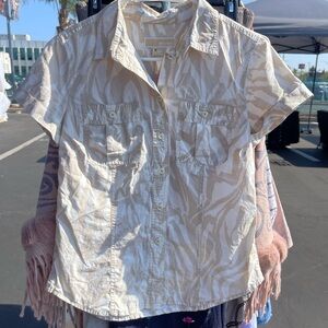 Michael Kors Tan Patterned Shirt